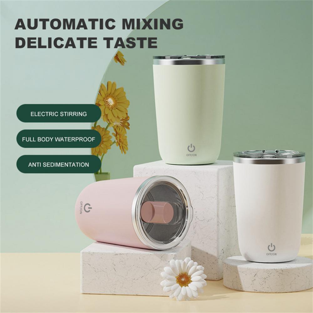 Self Stirring Mug -Magnatic Auto Mixing Cup For Coffee, Tea, Milk, Juice & More - Globentra