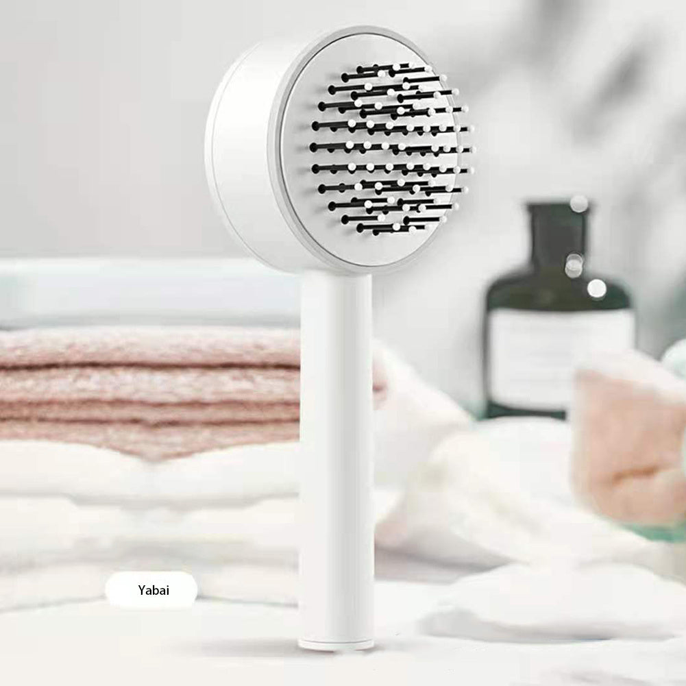Scalp massage hair brush. Tangle-free hair.
This self-cleaning brush relaxes your scalp while detangling every strand — like a spa treatment in your hand. - Globentra