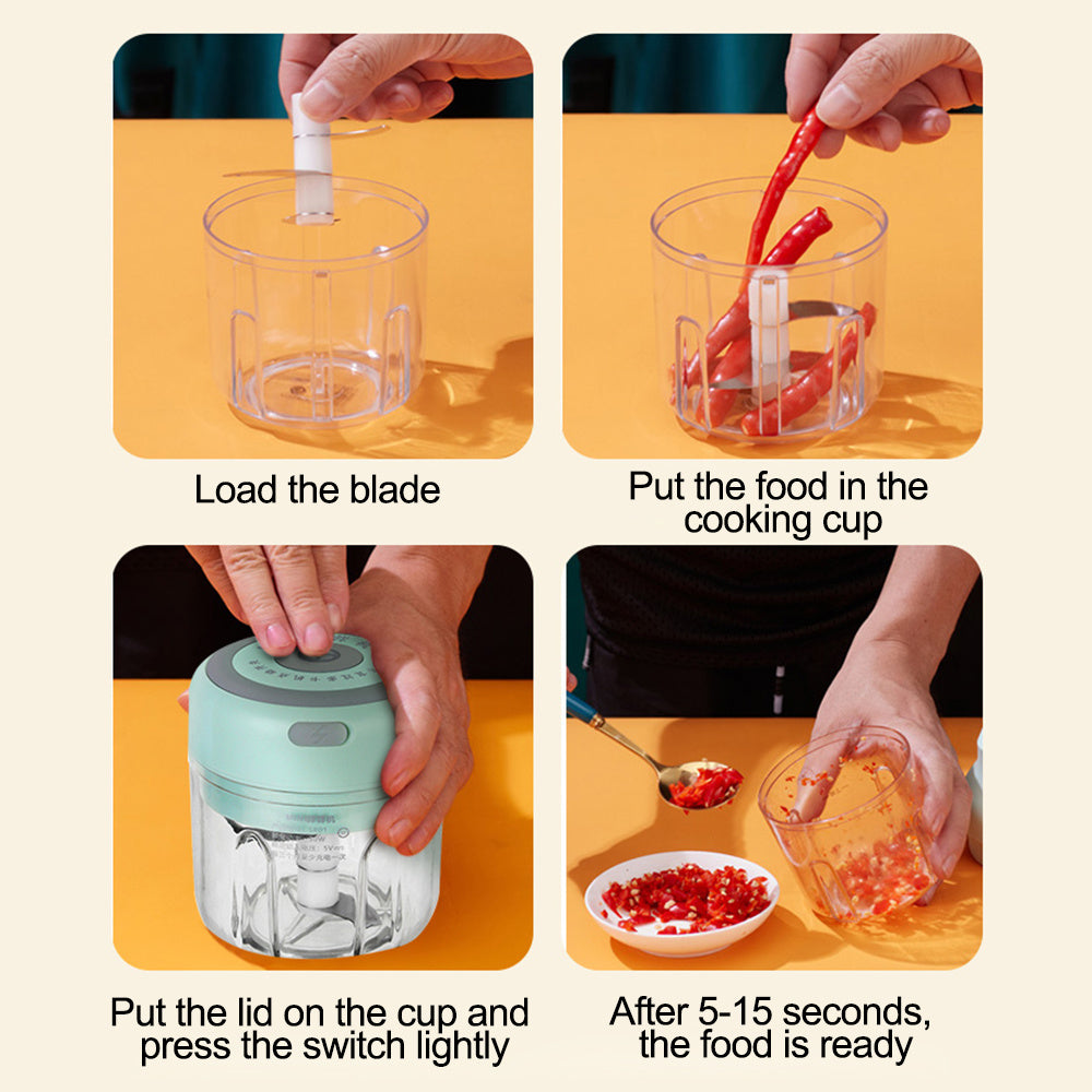 USB Mini Electric Garlic Chopper - Globentra