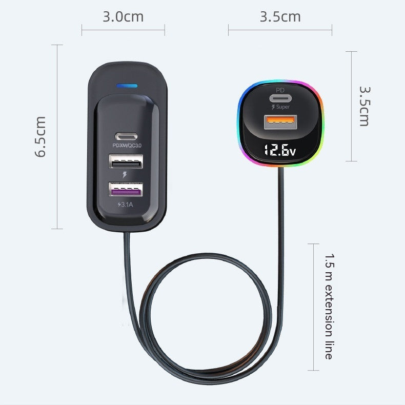 Multi-function Super Fast Car Charger - Globentra