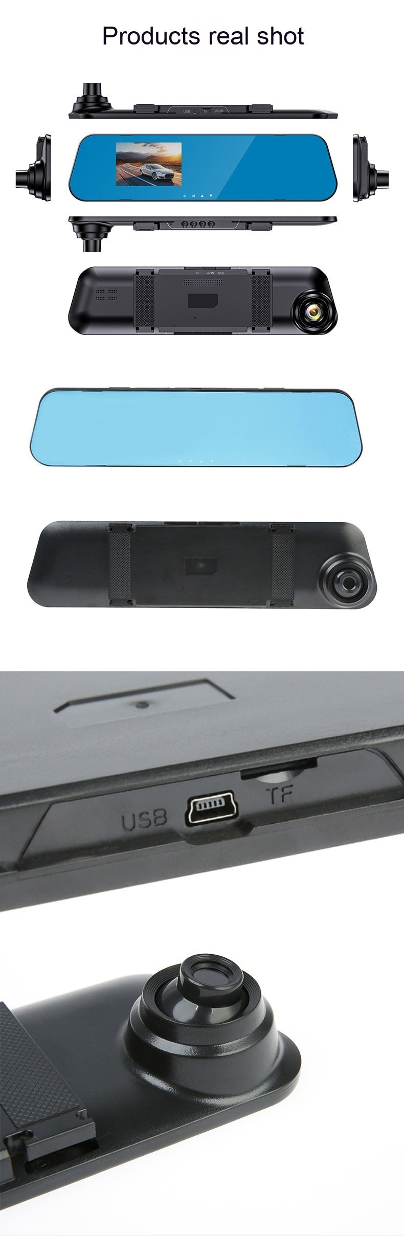Front And Rear Night Vision Recorder HD Camera - Globentra
