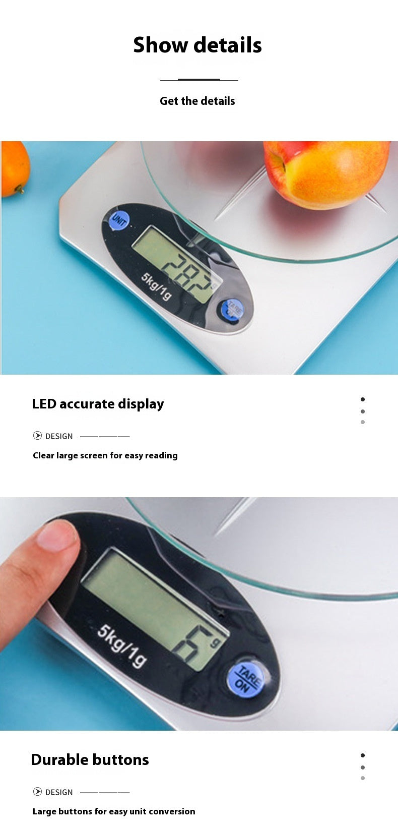Electric Mini Kitchen Weighting Scale - Globentra
