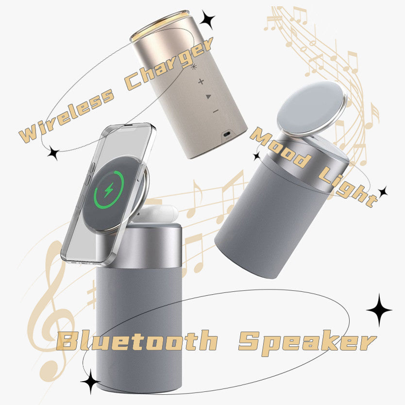 3 In 1 Multi-Function Bluetooth Speaker With Touch Lamp - Globentra
