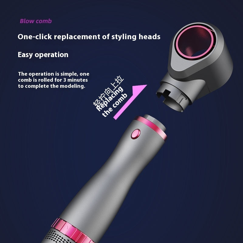 Multi Functional Roll Straight Dual-use Hair Dryer For Hair Styling - Globentra