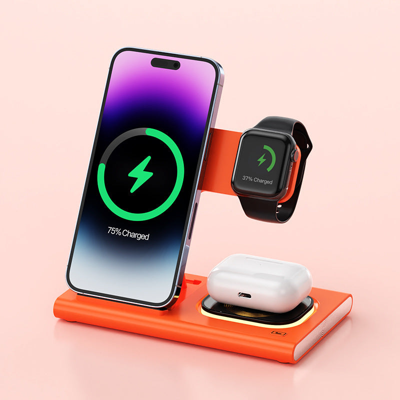3-in-1 Magnetic Wireless Fast Charger Stand - Globentra