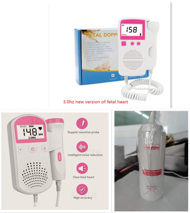 Fetal Heart Rate Monitor Home Pregnancy Baby Fetal Sound Heart Rate Detector - Globentra