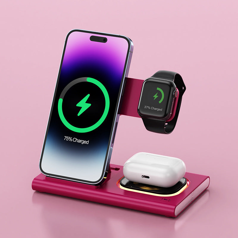 3-in-1 Magnetic Wireless Fast Charger Stand - Globentra