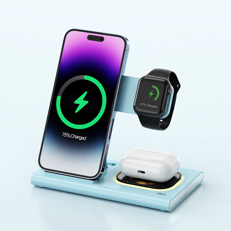 3-in-1 Magnetic Wireless Fast Charger Stand - Globentra