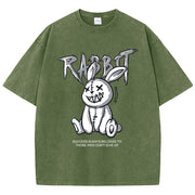 Cute Rabbit Print T-Shirt – Casual Streetwear Graphic Tee