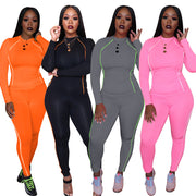 Women’s Streetwear Pencil Pants Suit – Casual Two-Piece Outfit