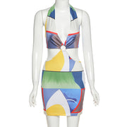 Women’s Hollow Backless Summer Dress – Tight-Fit Casual Streetwear Beach Outfit