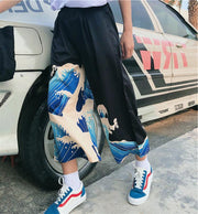 Women’s Harajuku Oversized Wide-Leg Pants – Japanese Streetwear Trousers