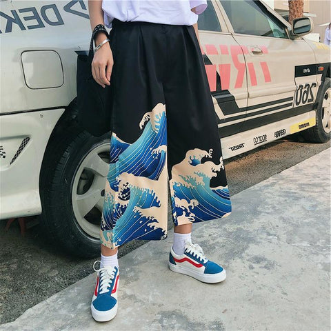 Women’s Harajuku Oversized Wide-Leg Pants – Japanese Streetwear Trousers