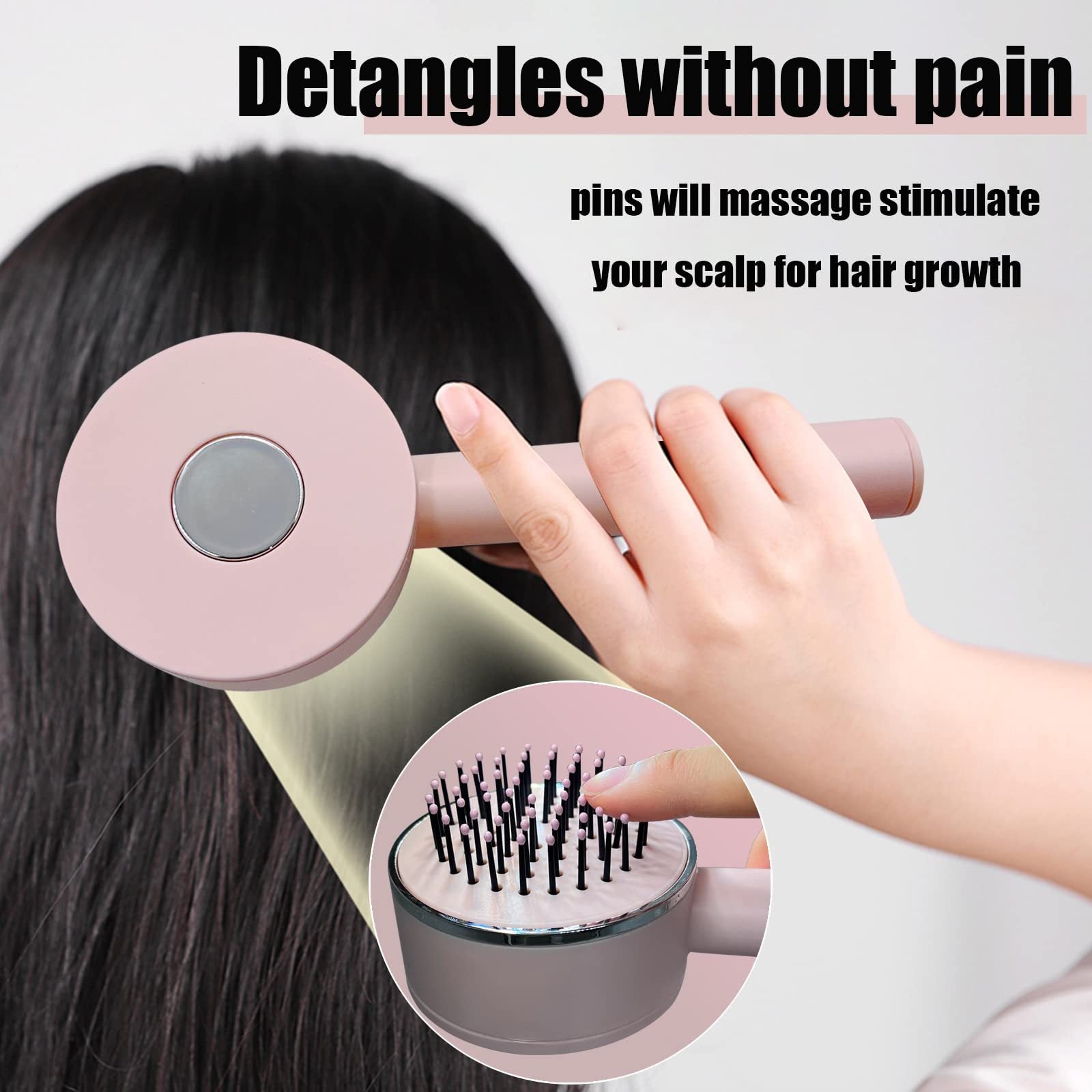 Scalp massage hair brush. Tangle-free hair.
This self-cleaning brush relaxes your scalp while detangling every strand — like a spa treatment in your hand. - Globentra