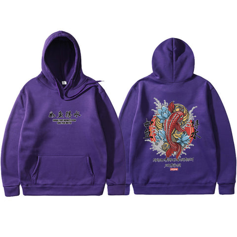 Men’s Ukiyo-e Hoodie – Hip Hop Japanese Streetwear Pullover