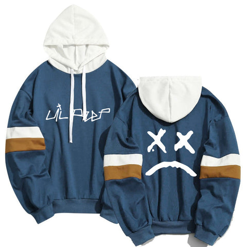 Cry Baby Lil Peep Hoodie – Harajuku Kawaii Patchwork Streetwear Pullover