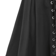 Wipalo Plus Size Gothic Skirt – Women’s 3XL Casual Black Streetwear Skirt