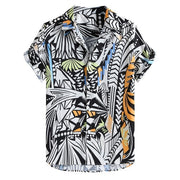 Men’s Hawaiian Shirt – Casual Summer Streetwear Button-Up