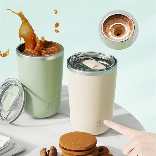 Self Stirring Mug -Magnatic Auto Mixing Cup For Coffee, Tea, Milk, Juice & More - Globentra