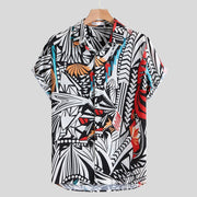 Men’s Hawaiian Shirt – Casual Summer Streetwear Button-Up