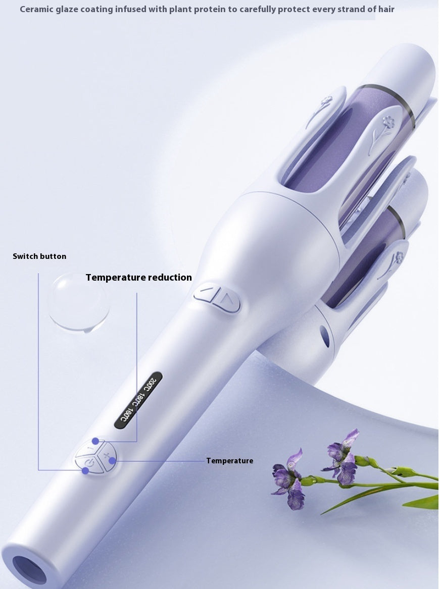 New 2 In 1 Automatic Hair Curler Straightener - Globentra