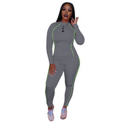 Women’s Streetwear Pencil Pants Suit – Casual Two-Piece Outfit