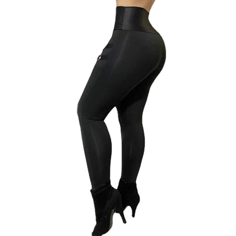 Lugentolo Women’s High-Waist Skinny Trousers – Casual Fall Streetwear Pants