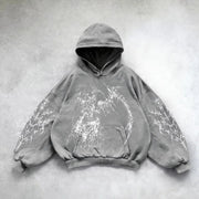 Hooded Printed Hip Hop Y2G Streetwear Sweatshirt – Unisex Pullover Hoodie