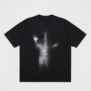 Men’s Creative Pattern T-shirt – Casual Summer Streetwear Round Neck Top