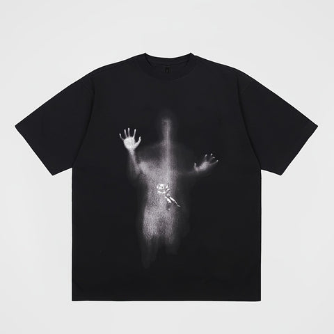 Men’s Creative Pattern T-shirt – Casual Summer Streetwear Round Neck Top