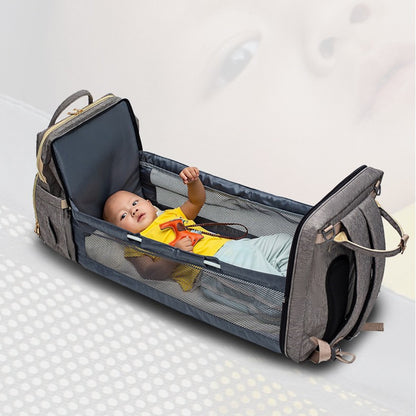 USB Charging Version Mommy Bed Backpack Folding Large Capacity Multi-function - Globentra
