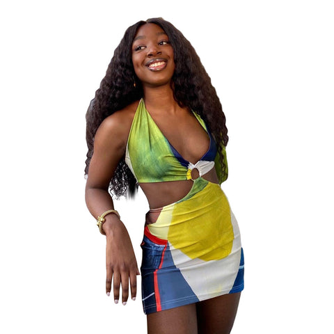 Women’s Hollow Backless Summer Dress – Tight-Fit Casual Streetwear Beach Outfit