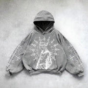 Hooded Printed Hip Hop Y2G Streetwear Sweatshirt – Unisex Pullover Hoodie