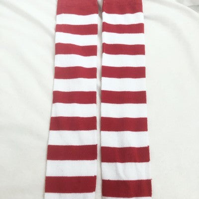 Hot Girl Y2K Stripe Socks – Harajuku Lolita Streetwear Legwear