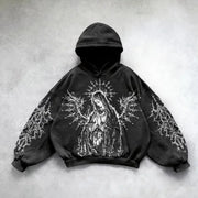Hooded Printed Hip Hop Y2G Streetwear Sweatshirt – Unisex Pullover Hoodie