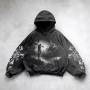 Hooded Printed Hip Hop Y2G Streetwear Sweatshirt – Unisex Pullover Hoodie