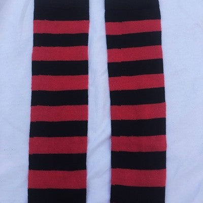Hot Girl Y2K Stripe Socks – Harajuku Lolita Streetwear Legwear