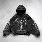 Hooded Printed Hip Hop Y2G Streetwear Sweatshirt – Unisex Pullover Hoodie