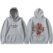 Men’s Ukiyo-e Hoodie – Hip Hop Japanese Streetwear Pullover
