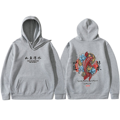 Men’s Ukiyo-e Hoodie – Hip Hop Japanese Streetwear Pullover
