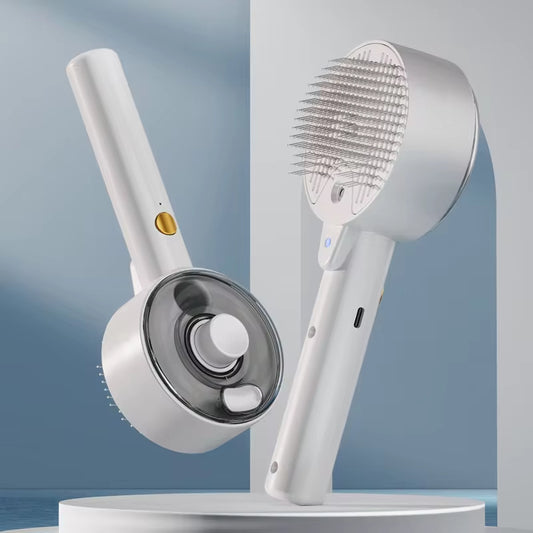 Steam. Detangle. Relax.
This 3-in-1 grooming brush gently detangles, massages, and hydrates your pet’s coat — for spa-level care at home. - Globentra