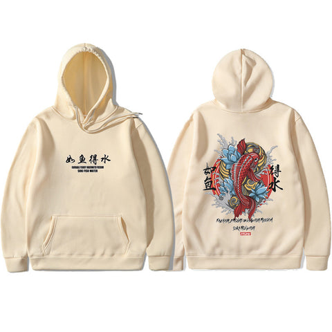 Men’s Ukiyo-e Hoodie – Hip Hop Japanese Streetwear Pullover