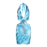 Women’s Hollow Backless Summer Dress – Tight-Fit Casual Streetwear Beach Outfit