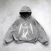 Hooded Printed Hip Hop Y2G Streetwear Sweatshirt – Unisex Pullover Hoodie