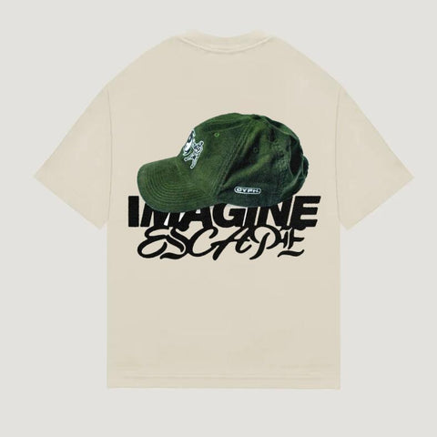 Unisex Oversized Streetwear T-Shirt – Imagine Escape Graphic Tee