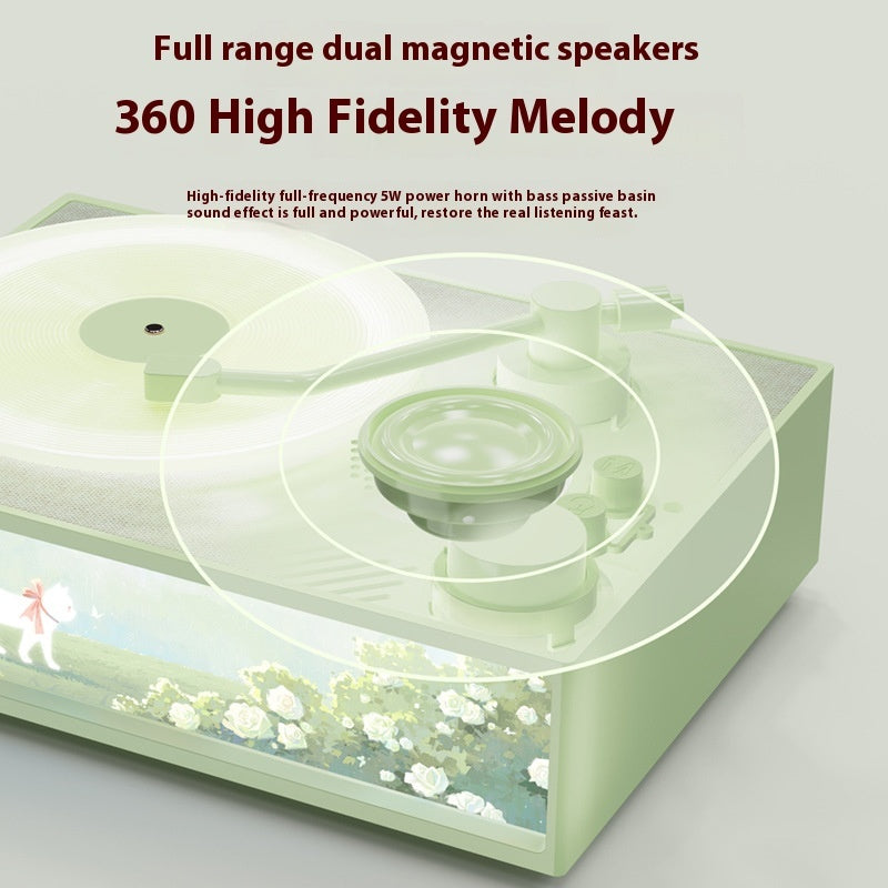 Desktop Vinyl Bluetooth Speaker - Globentra