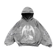 Hooded Printed Hip Hop Y2G Streetwear Sweatshirt – Unisex Pullover Hoodie