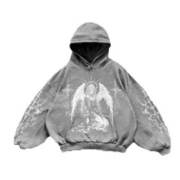 Hooded Printed Hip Hop Y2G Streetwear Sweatshirt – Unisex Pullover Hoodie