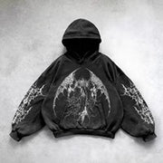 Hooded Printed Hip Hop Y2G Streetwear Sweatshirt – Unisex Pullover Hoodie