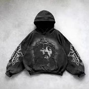 Hooded Printed Hip Hop Y2G Streetwear Sweatshirt – Unisex Pullover Hoodie